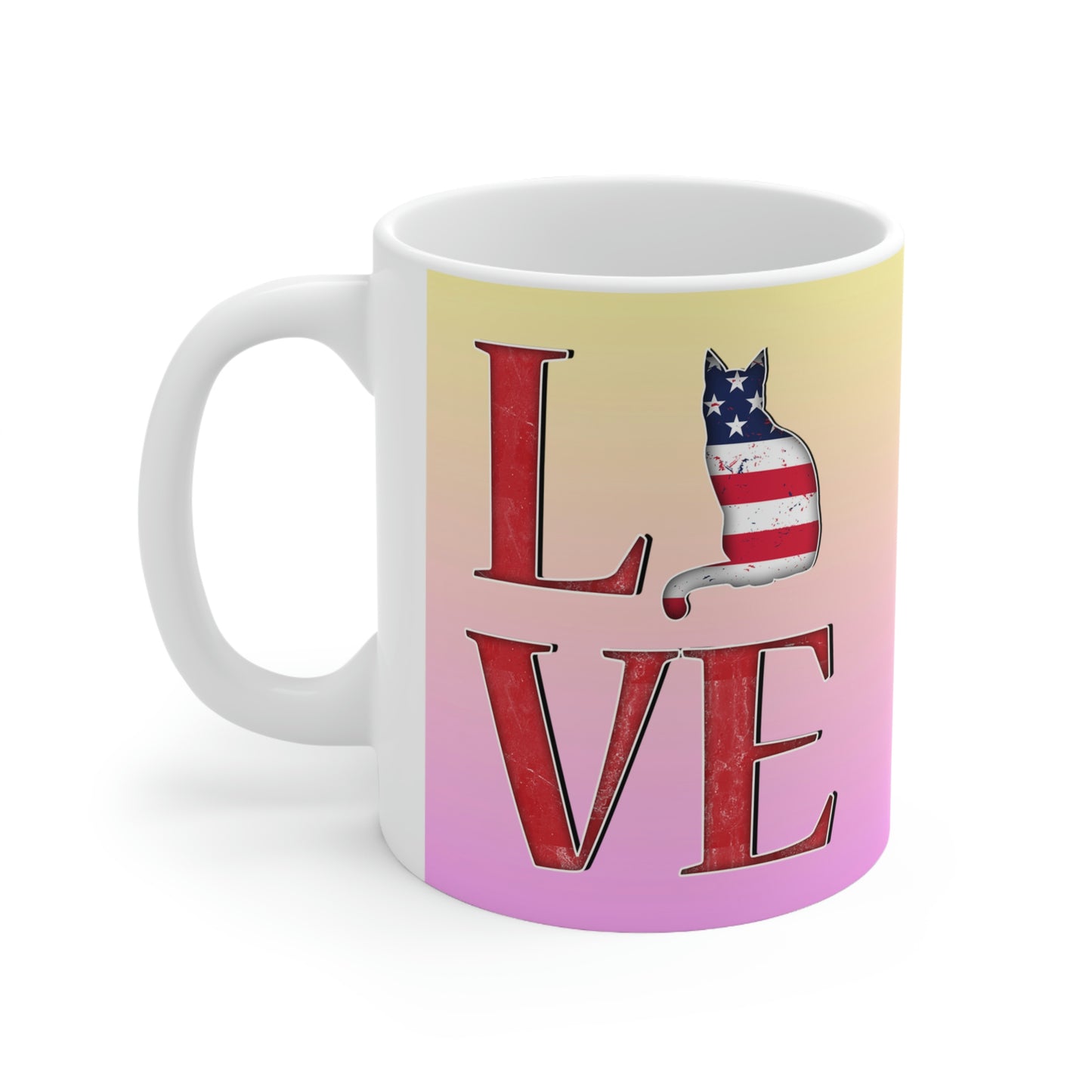 LOVE USA Pink Mug