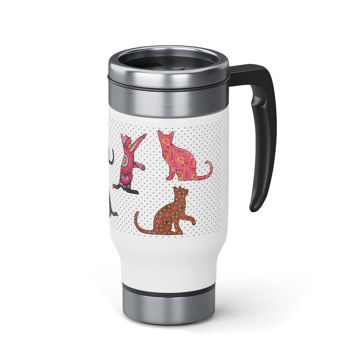 Silhouette Travel Mug with Handle, 14oz